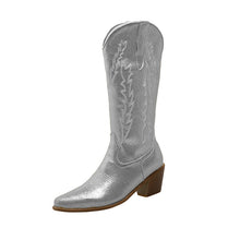 Load image into Gallery viewer, RTS: The Elle Woods Bend and Snap Cowgirl Boot-
