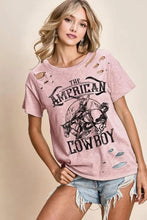 Load image into Gallery viewer, Bibi Laser Top American Cow Boy Graphic Tee

