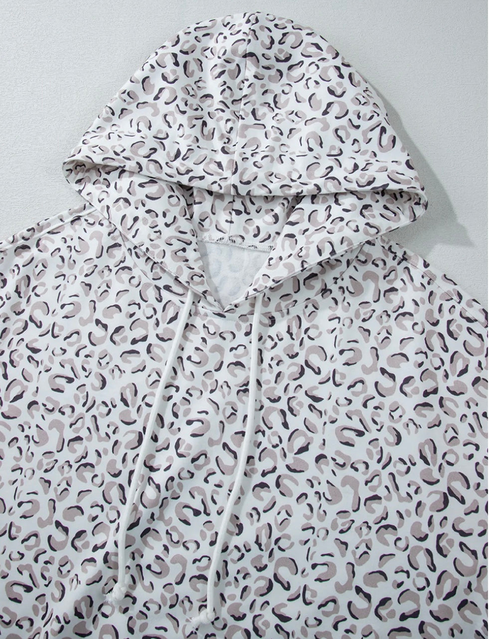 Leopard Hoodie and Shorts Set