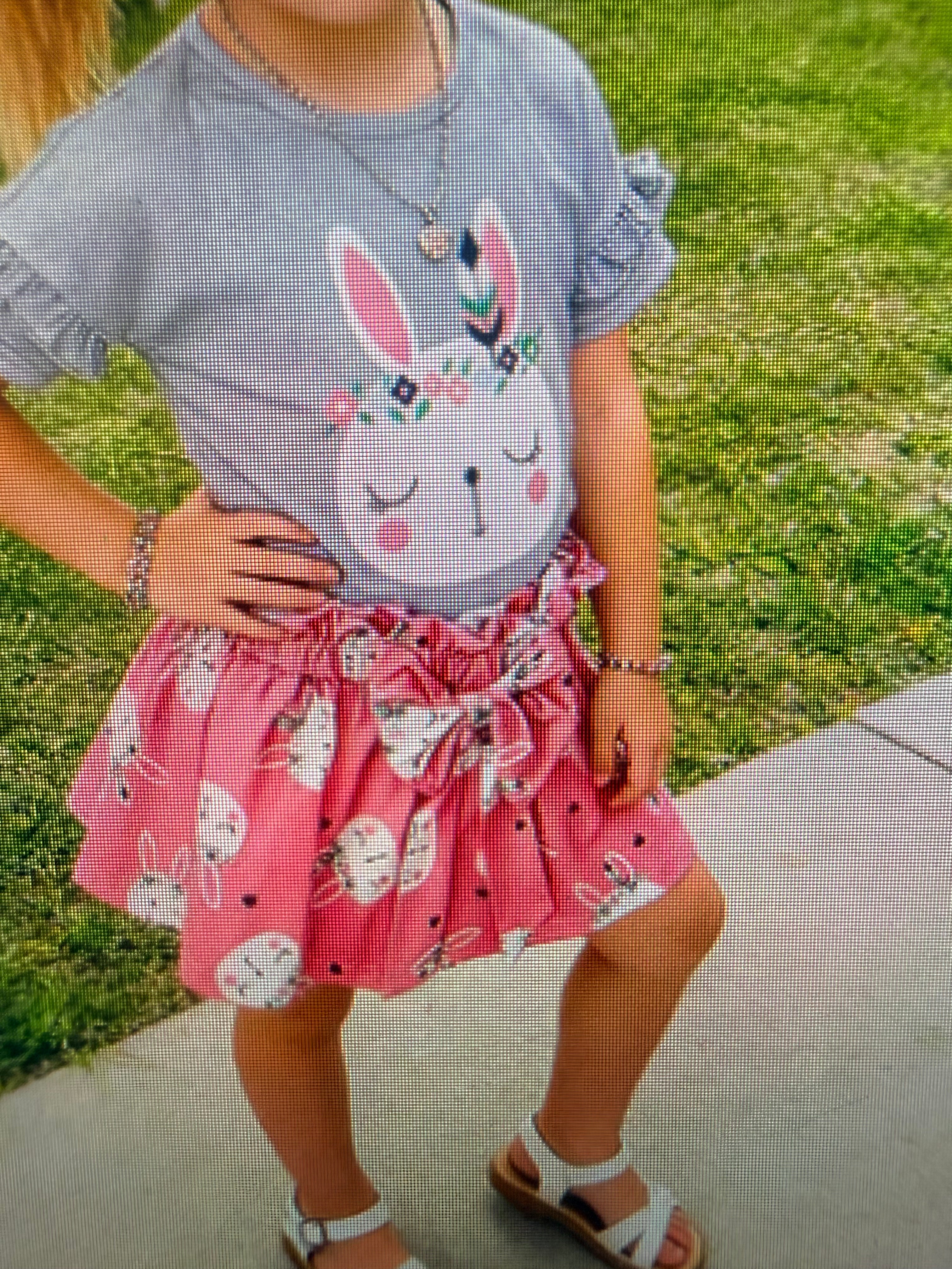 Easter Pink Rabbit Set 2pc