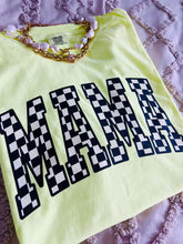 Load image into Gallery viewer, Neon Checkered Mama Graphic Tee
