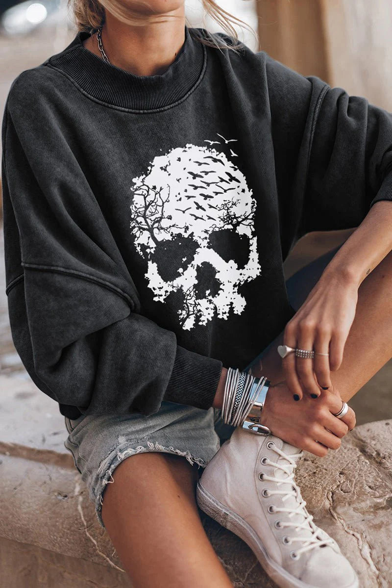 BONE JOUR DROP SHOULDER SWEATSHIRT
