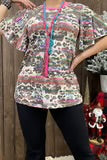 Western Leopard print Blouse