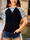 Aztec Half Sleeve Top