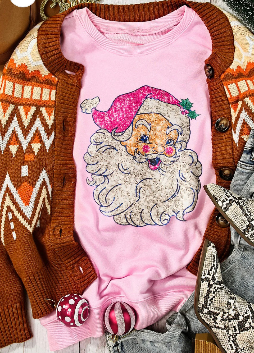 Christmas Claus Graphic Sweatshirt