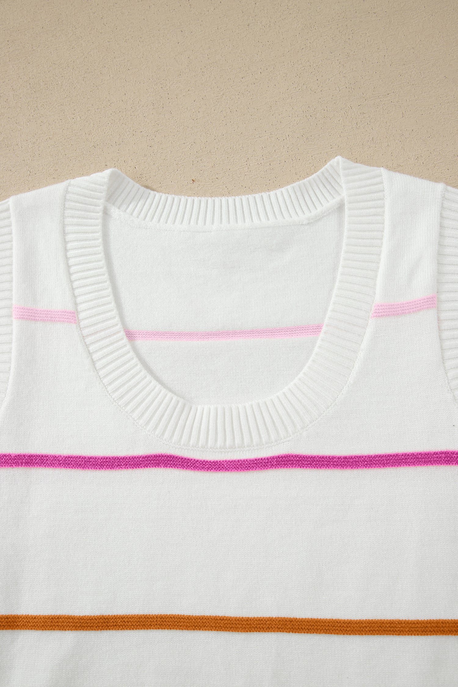 Soraya Stripe Knitted Sweater Threaded Pear