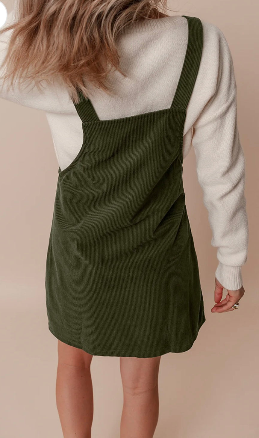 Corduroy Overall Dress