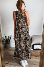 Load image into Gallery viewer, Leopard Sleeveless Maxi Dress
