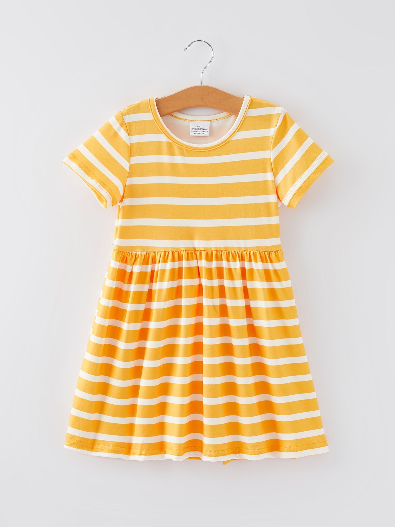 Sunflower Girls' Milk Silk Dress 3-piece Set