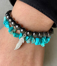 Load image into Gallery viewer, Turquoise Alloy Bracelet
