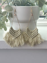 Load image into Gallery viewer, Boho Macrame Earrings &quot;Natural&quot;
