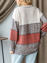 Load image into Gallery viewer, Heimish Color Block Long Sleeve Exposed Seam Top
