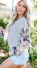 Load image into Gallery viewer, Printed V-Neck Long Sleeve Blouse
