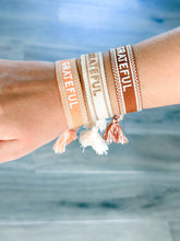 Load image into Gallery viewer, &quot;Grateful&quot; Woven Bracelets
