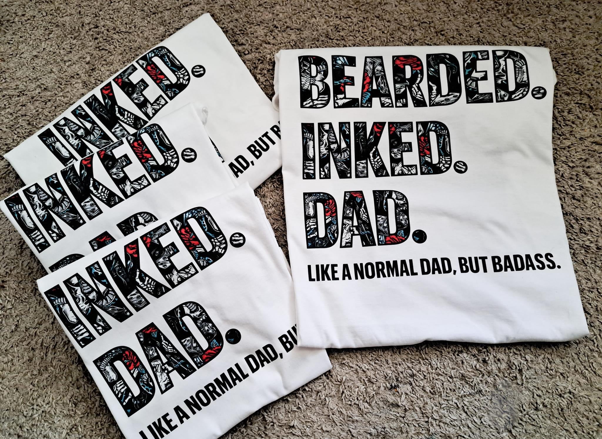 Bearded Inked Dad Tees