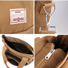 Load image into Gallery viewer, Multi Pockets Zipped Large Canvas Shoulder Bag
