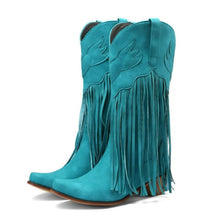Load image into Gallery viewer, Point Toe Block Heel Boots
