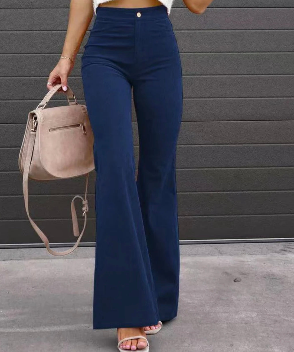 Corduroy Flared Trousers