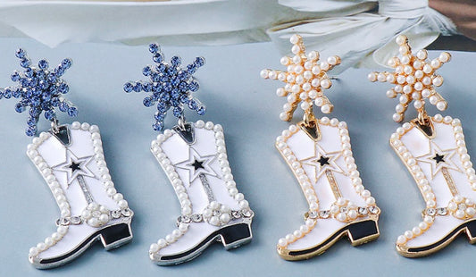 Boot Alloy Earrings Amazing Willow Co