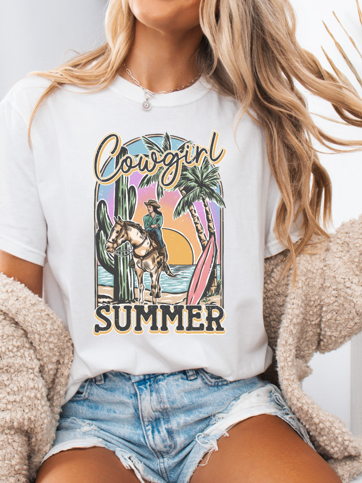Cowgirl Summer Graphic Tee Willow Boutique