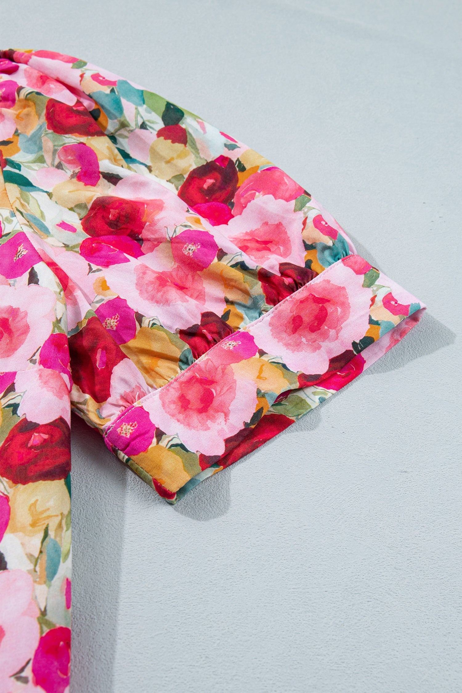 Oaklynn Puff Short Sleeve PLUS Top Threaded Pear