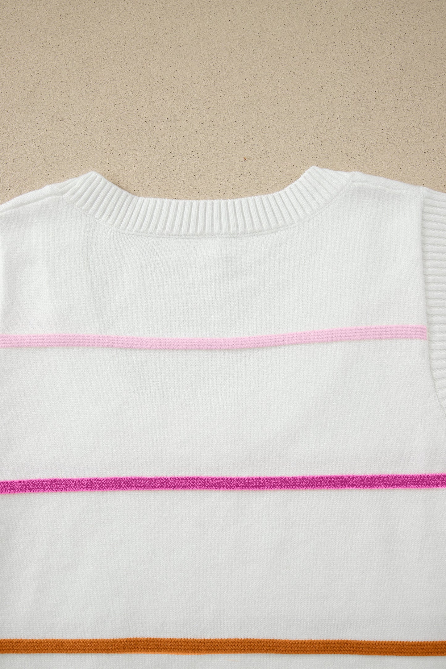 Soraya Stripe Knitted Sweater Threaded Pear