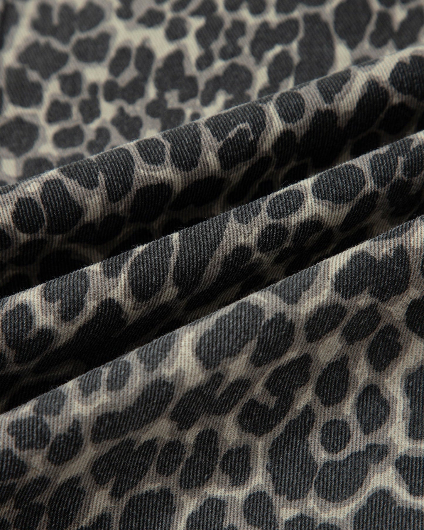 Naeve Leopard Print High Waist Barrel Jeans Indie & Co.