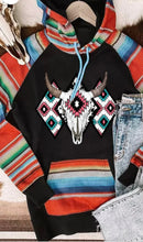 Load image into Gallery viewer, Western Patchwork Pocketed Hoodie
