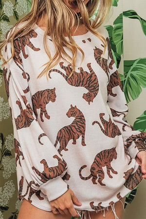 ON THE PROWL WHITE TIGER SWEATSHIRT **SHIPPING EXPECTED TO BEGIN ON DATE 9/10**