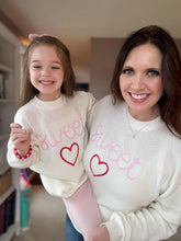 Load image into Gallery viewer, RTS: Mommy and Me Valentine&#39;s Sweetheart Sweater!
