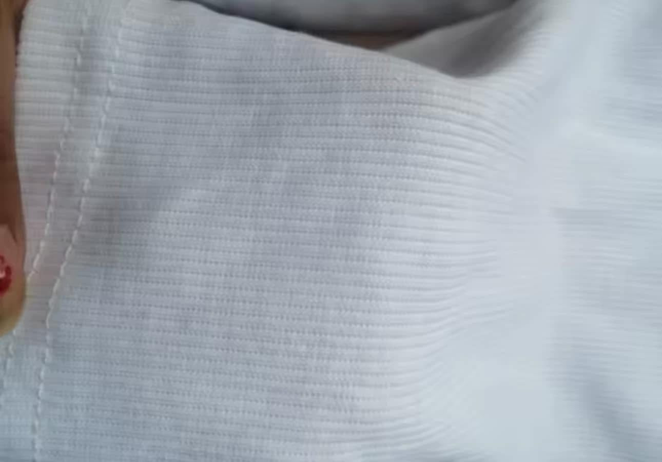 Ribbed peek a boo top