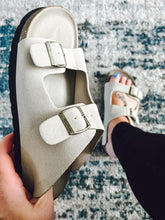 Load image into Gallery viewer, RTS: Buckle and Suede Sandal
