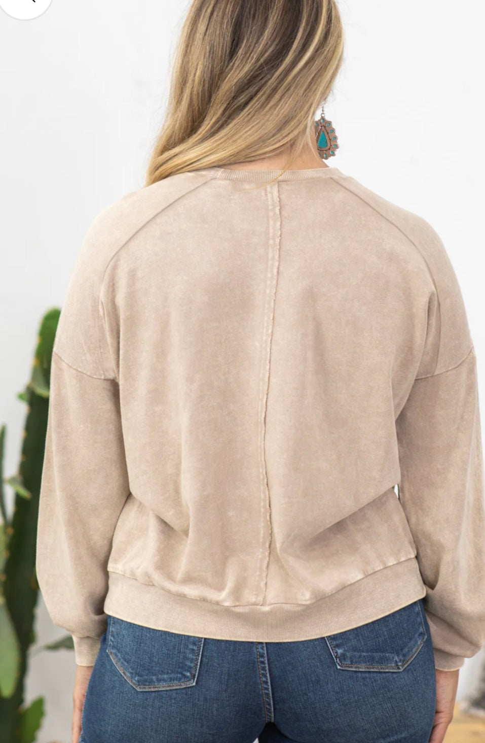 Plus Size Floral Peace Sign Sweatshirt