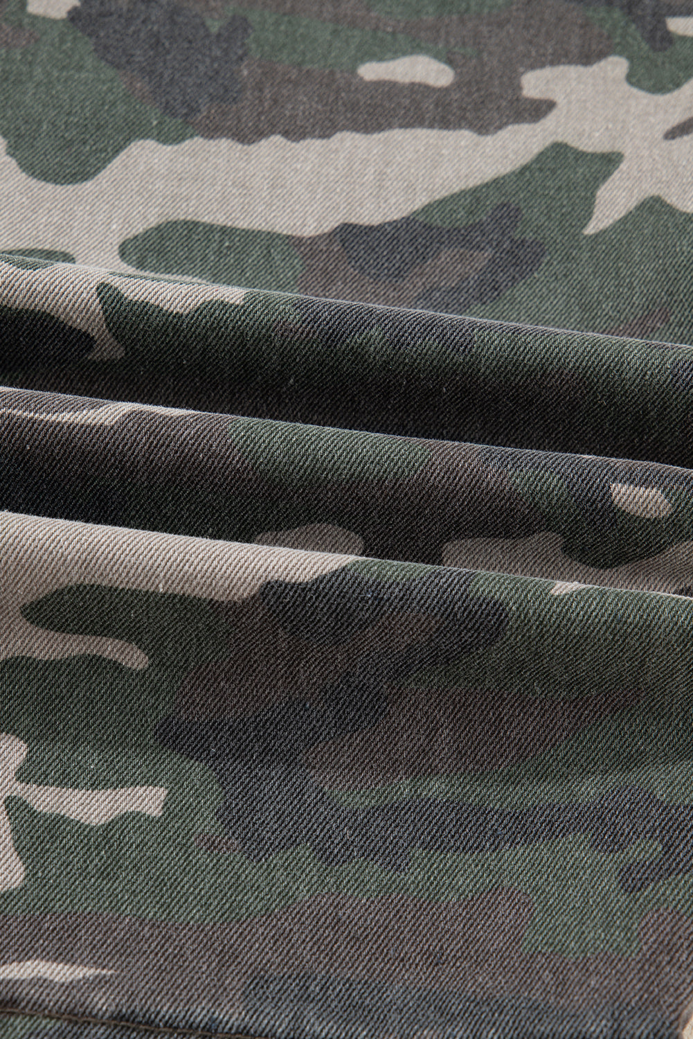 Peyton Camo Multi Pocket Cargo Wide Leg Jeans Indie & Co.