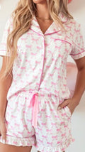 Bow Shirt and Shorts Lounge Set