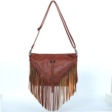 Load image into Gallery viewer, Studded Soft Leather Tassel Bag
