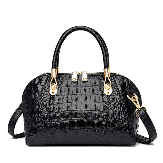 Crocodile Pattern Messenger Shoulder Bag – Stylish Cowgirl Bag for Any Occasion Country in My Heart