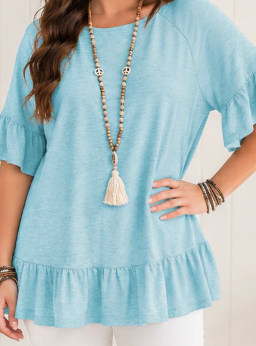 Ruffled Plus Blouse