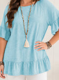 Ruffled Plus Blouse