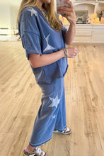 Load image into Gallery viewer, Wash Star Patched Rolled Trim Pants Set-
