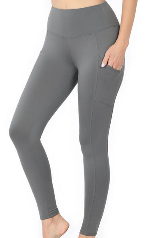 Gray Brushed Butter Leggings