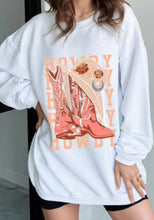 Load image into Gallery viewer, Boots Graphic Round Neck Long Sleeve Sweatshirt
