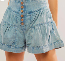 Load image into Gallery viewer, Ruffled Denim Shorts
