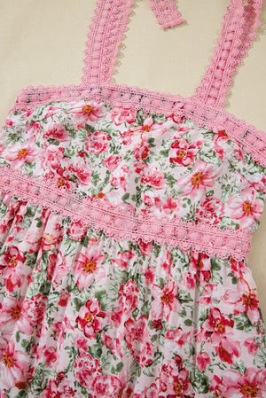 PINK SPRING FLING FLORAL LACE MAXI DRESS **SHIPPING EXPECTED TO BEGIN ON DATE 3/30**
