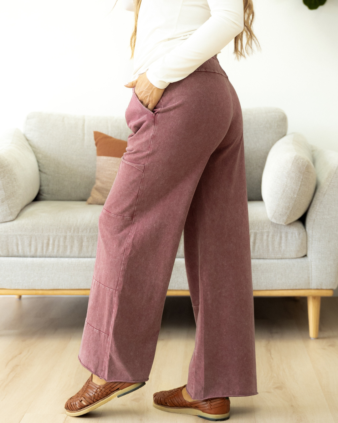 Teagan Raw Hem Pants - Wild Ginger Indie & Co.