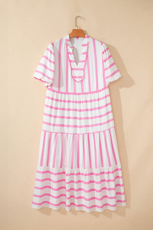 Elowen Sleeve Tiered Maxi PLUS Dress