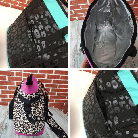 Cross Border Leopard Cow Cooler Bags