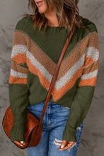 Load image into Gallery viewer, Striped Drop Shoulder Sweater
