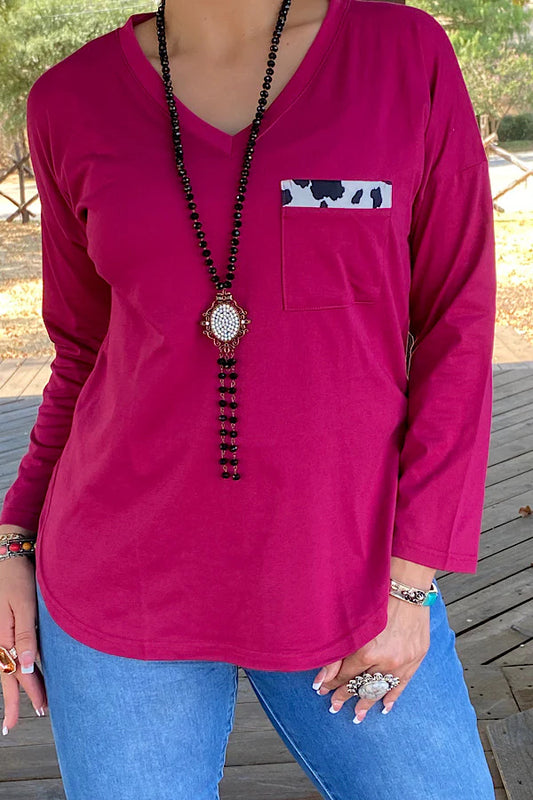 Magenta Longsleeve Top