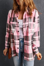 Load image into Gallery viewer, Pink Plaid Button Up
